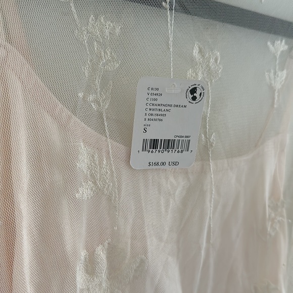 NWT Free People Cecelia Sheer Mini Dress - Picture 6 of 6